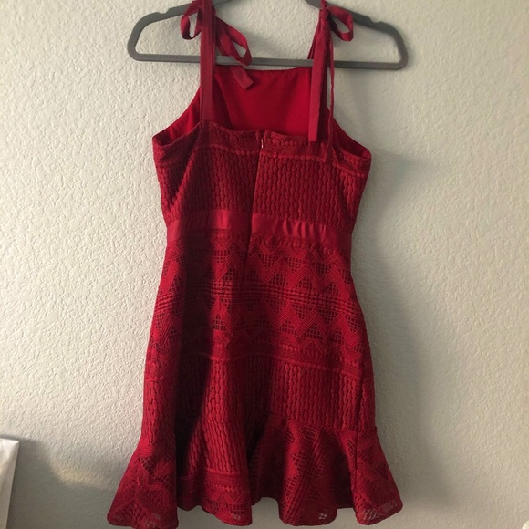 Formal burgundy summer dress - Picture 5 of 5